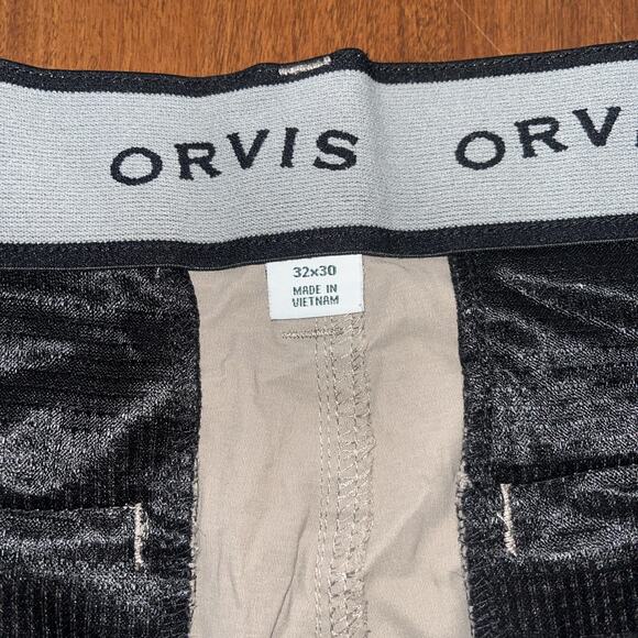 Orvis Pants Mens 32x30(29) Khaki Tech Performance Hiking Trail Trekking - Picture 2 of 7